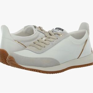 Cream Sneakers with Tan Soles